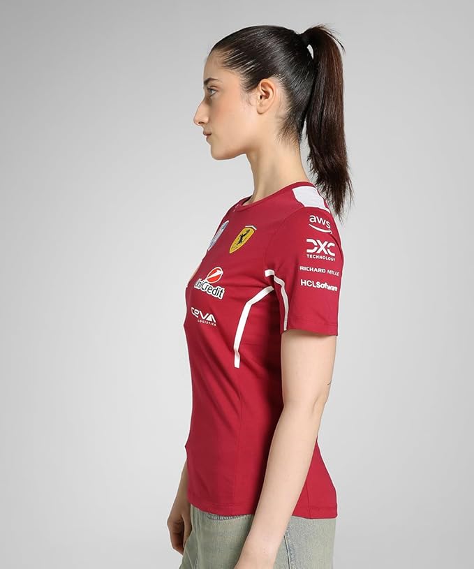 Scuderia Ferrari F1 2025 Women's Team Tshirt - Red