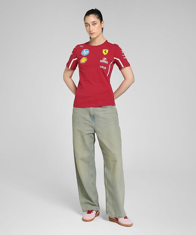 Scuderia Ferrari F1 2025 Women's Team Tshirt - Red