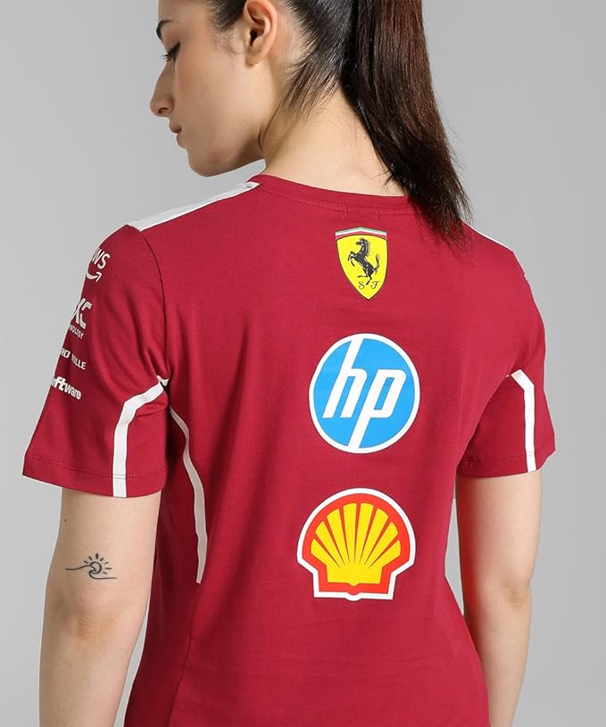 Scuderia Ferrari F1 2025 Women's Team Tshirt - Red