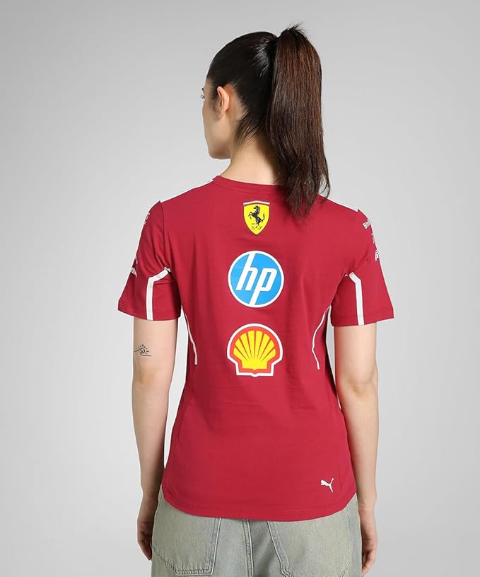 Scuderia Ferrari F1 2025 Women's Team Tshirt - Red